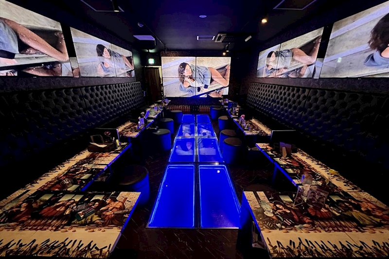 仲間とワイワイ楽しめるBar Aladdinの半個室・カラオケフロア